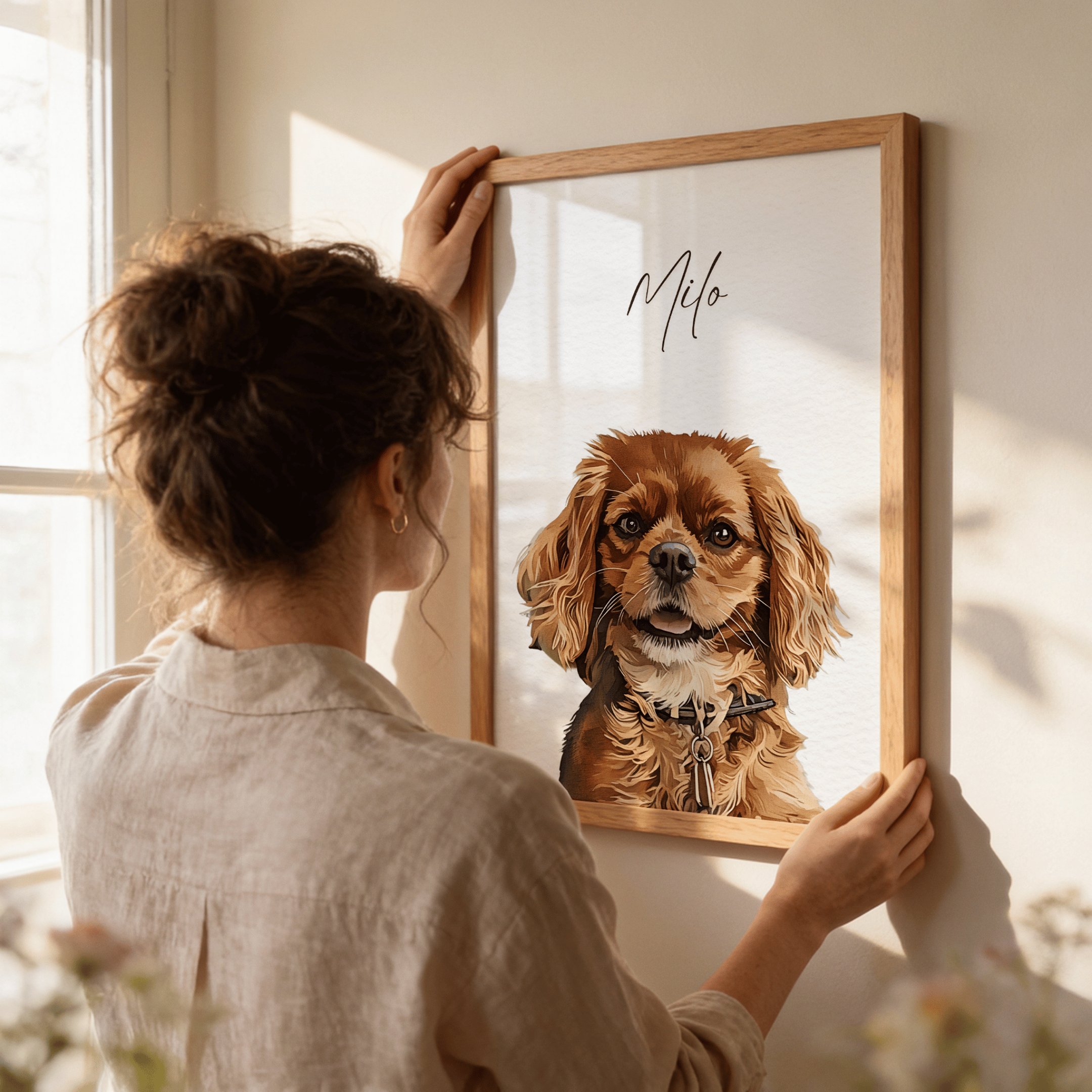 Custom Watercolor Pet Portrait
